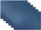 DII PVC Tabletop Collection Woven Indoor/Outdoor, Placemat Set, 13x17.25, Nautical Blue, 6 Piece