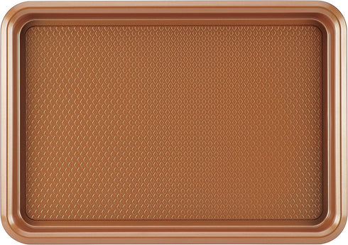 Ayesha Curry Nonstick Bakeware, Nonstick Cookie Sheet / Baking Sheet - 10 Inch x 15 Inch, Copper Brown