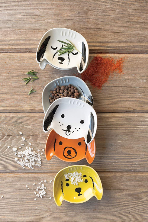 Now Designs Dog Shaped Pinch Bowls, Set of 6