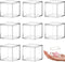 8 Pieces Clear Acrylic Plastic Square Cube Jewelry Box Mini Storage Box Mini Square Containers with Lids Storage Candy Box for Candy Pill and Tiny Jewelry (2.6 x 2.6 x 2.6Inch)