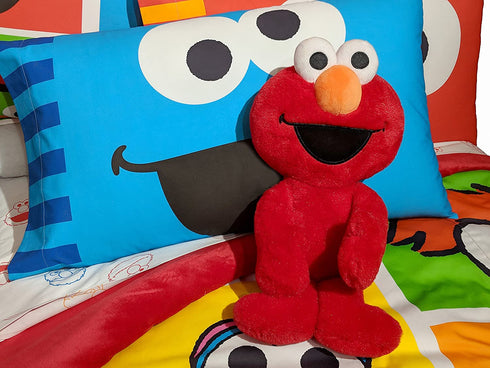 Sesame Street Plush Stuffed Red Elmo Pillow Buddy - Super Soft Polyester Microfiber, 20" Inches - (Official Sesame Street Product)
