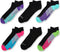 Fruit of the Loom Girls' Little Cushion Low Cut with Arch Support 6 Pack Sock, black Assorted Shoe Size: 10.5-4 (Medium)