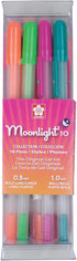 Sakura Gelly Roll Moonlight 16 Pack, 10 Bold point, Bright Opaque Ink Gel Pens, Creamy Smooth Ink, Writes on Dark Paper