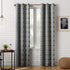 Sun Zero Barnett Trellis Blackout Grommet Curtain Panel, 40 in x 84, Gray