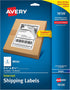 Avery Printable Shipping Labels, 5.5" x 8.5", White, 20 Blank Mailing Labels (18126)
