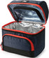 Arctic Zone High Performance Ultimate Secret Insulated Lunch Box Bucket Bag with 2 Piece Leak Proof Food Container and 350g High Performance Ice Pack - Navy