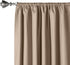 Amazon Basics Room Darkening Blackout Window Curtains with Tie Backs Set - 42 x 84-Inch, Taupe, 2 Panels