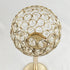 Allgala 16" Crystal Bowl Tealight Votive Decorative Goblet Wine Glass Shaped Candle Holder-Gold-HD89003