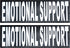 Doggie Stylz Set of 2 Reflective Emotional Support Removable Patches with Hook Backing for Working Dog Harnesses & Vests. Durable and Interchangeable - Comes in 3 Sizes Small, Medium and Large
