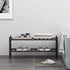 BAMEOS 2-Tier Shoe Rack,Bamboo Stackable Shoe shelf Storage Organizer,27.2"x11"x13.2" For Entryway, Hallway, and Closet