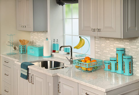 Home Basics Trinity, Turquoise Paper Towel Holder