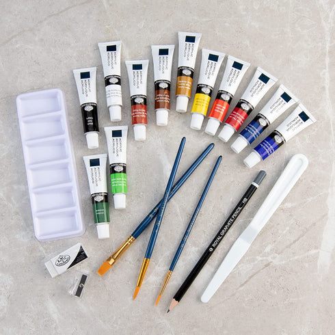 Royal & Langnickel Essentials Clear View Acrylic Painting Set, Small