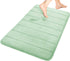 Yimobra Memory Foam Bath Mat Large Size, 31.5 x 19.8 Inches,Soft and Comfortable, Super Water Absorption, Non-Slip, Thick, Machine Wash, Easier to Dry for Bathroom Floor Rug, Pale Green