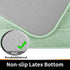 Yimobra Memory Foam Bath Mat Large Size, 31.5 x 19.8 Inches,Soft and Comfortable, Super Water Absorption, Non-Slip, Thick, Machine Wash, Easier to Dry for Bathroom Floor Rug, Pale Green