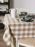 DII Buffalo Check Collection, Classic Farmhouse Tablecloth, Tablecloth, 60x120, Stone