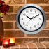 La Crosse Technology WT-3129S 12 Inch Atomic Analog Wall Clock-Silver, 12"