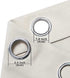 Farmhouse Home Decor Room Darkening Cream Beige Small Grommet Curtain Tiers for Kitchen Laundry Room Door 30 Inches Long Short Blackout Curtains Wide 34 by 30L Length Set 2 Panels