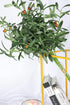 Miracliy 6 PCS Artificial Olive Stems with Fruit Real Touch Artificial Olive Branches Greenery Stems for Vase Home Indoor Outdoor Balcony Decoration