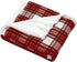 Eddie Bauer - Plush Sherpa Fleece Throw - Soft & Cozy Reversible Blanket, Ideal for Travel, Camping, & Home, Edgewood Red