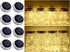 Solar Mason Jar Lid String Lights, 8 Pack 20 Led String Fairy Star Firefly Jar Lids Lights (Jars Not Included), for Mason Jar Patio Garden Wedding Lantern Table Decoration? No Hangers)?Warm White?