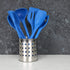 Chef Craft Premium Silicone Kitchen Tool and Utensil Set, 5 Piece, Blue