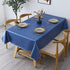homing Heavy Duty Waterproof Vinyl Tablecloth 52 x 70 Inch Washable Table Clothes for Rectangle Tables, Thick Table Cover for Party, Holiday, Picnic, Outdoors, Royal Blue