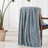 Decorative Extra Soft Faux Fur Throw Blanket 50" x 60",Solid Lightweight Fuzzy Reversible Long Hair Shaggy Blanket,Fluffy Cozy Plush Mink Fleece Comfy Microfiber Blanket for Couch Sofa Bed,Light Gray