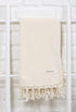 Bersuse 100% Cotton Ventura Turkish Towel - 37x70 Inches, Ivory