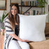 Foamily Throw Pillows Insert 26 x 26 Inches - Bed and Couch Decorative Pillow - Made in USA