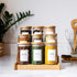 162 Minimalist Spice Jar Labels - Preprinted Spice Stickers - Black Text on White Waterproof Label - Fits Round Bamboo Jars or Rectangular Spice Jars - Herb Seasoning Kitchen Pantry Labels Stickers