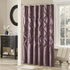 Laurel Purple Shower Curtain , Pieced Transitional Shower Curtains for Bathroom , 72 X 72" , Violet