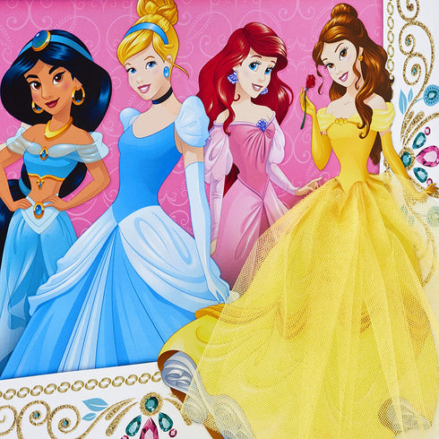 Hallmark 10" Large Disney Princess Gift Bag with Tissue Paper (Cinderella, Ariel, Jasmine, Rapunzel, Belle) for Birthdays and More