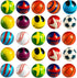 50 Mini Stress Balls Assortment - Bulk 2 Inch Soft Toy Variety Pack Stress Relief Balls, Squeezable Sensory Fidget Balls for Kids, Party Favors, Birthday Gifts for Boys & Girls