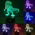 LONGXU Dinosaur Toys 3D Night Light for Boys with Timer Remote & Smart Touch 7 Colors Changing Dimmable TRex Toy 1 2 3 4 5 6 7 8 9 10 Year Old Boy Gifts (Dinosaur)