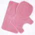 Ottomanson ECO Collection Bathroom Mat Set, 3 Pieces, 18" x 30", Pink