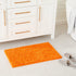 Orange Bath Rugs Bathroom Mats and Rugs Non Slip Ultra Soft Chenille Rug/Bathmat/Toilet Mat/Toilet Rug/Shower Rug Washable Rug Super Absorbent Throw Rug 19.7 x 31.5 Inch