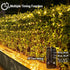 BrizLabs Christmas Mesh Net Lights, 11.8ft x 4.9ft 360 LED Bush Net Lights Outdoor, 8 Modes Xmas String Lights, Connectable Plug in Trees-Wrape Lights for Fence Bushes Garden, Warm White, Green Wire