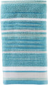 SKL Home by Saturday Knight Ltd. Seabrook Stripe 2-Piece Hand Towel Set, Teal 2 Count