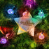 TYNLED Crystal Globe String Lights Outdoor, 60LED 36Ft Waterproof Solar String Fairy Lights Globe Crystal Balls Lighting for Home Garden Yard Patio Christmas Decoration
