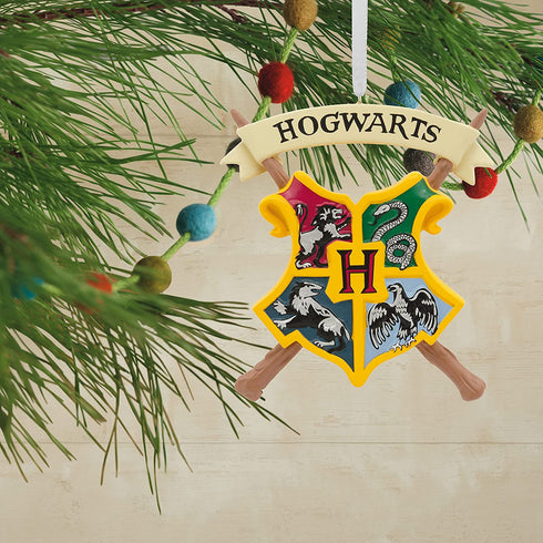 Hallmark Harry Potter Hogwarts Crest Christmas Ornament, Multicolor (0002HCM9465)
