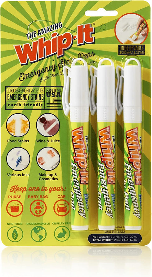 Whip-It Emergency Stain Removing Pens (3 PACK)