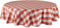 DII Buffalo Check Collection, Classic Farmhouse Tablecloth, Tablecloth, 70" Round, Vintage Red