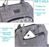AmHoo Lunch Bag for women Lunch Boxes Insulated Leak-proof Meal Prep Cooler Tote Bag Double YKK Zippers Waterproof Pink