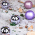 QinYing 4cm Light Purple 41pcs Shatterproof Christmas Tree Hanging Balls Christmas Balls Ornaments for Holiday Party Baubles Decoration Set with Hang Rope