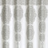Lush Decor, Gray Stripe Medallion Shower Curtain-Fabric Mandala Bohemian Damask Print Design, x 72?, Blue, 72" x 72"