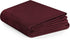 Utopia Bedding Cotton Twin Blanket Burgundy - 72 x 90 Blanket for Bed - 350 GSM Soft Breathable Blanket