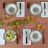 Euro Ceramica Duomo Collection Pasta Bowl Set of 4, Italian Floral Design, Multicolor, gold and cream