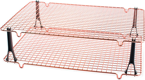 Nordic Ware Stackable Cooling Rack, 2 Piece, Copper
