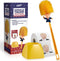 Donald Trump Toilet Brush and Trump Toilet Paper Roll Bundle - Funny Political Gag Gift Toilet Bowl Cleaner Scrubber with 3-Ply Bathroom Tissue Paper - Hilarious Trump Hair Unique Gift Idea