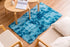 Sualvida Soft Fluffy Bedroom Rugs - 3' x 5' Feet Indoor Shaggy Plush Area Rug for Boys Girls Kids College Dorm Living Room Home Decor Floor Carpet ( Dark Blue)